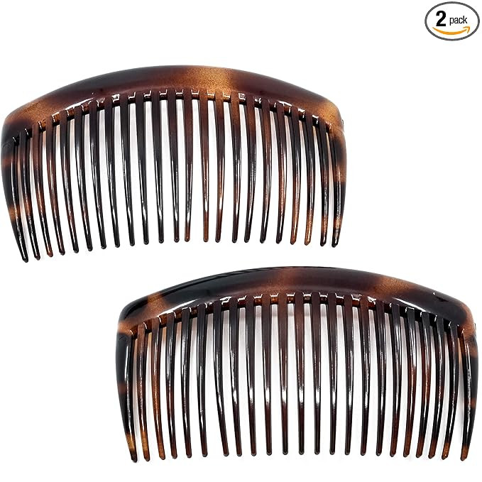 Camila Paris AD66/2 French Side Comb Large Curved Tortoiseshell Hair Combs for Women Fine Hair, 4... | Amazon (US)