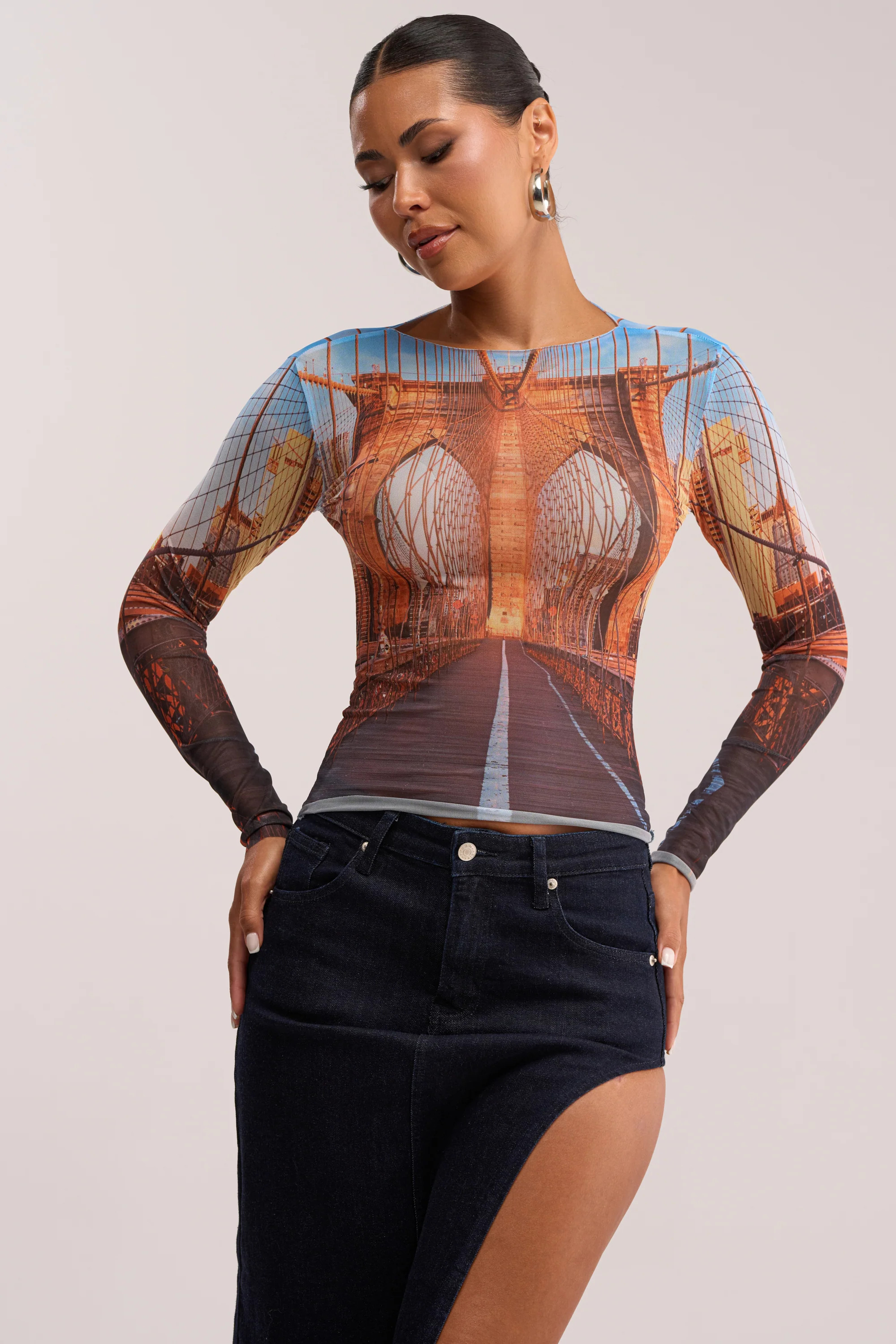 ROADTRIP MESH LONG SLEEVE TOP | AKIRA