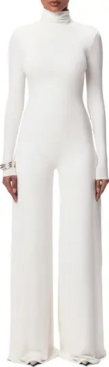 Sculpt Turtleneck Wide Leg Jumpsuit | Nordstrom
