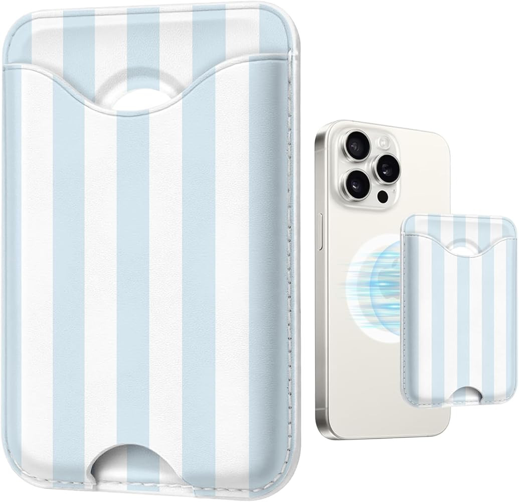 Stripe Magnetic Wallet for Magsafe Compatible with iPhone 17/16/15/14/13/12 Series Pro Max Plus A... | Amazon (US)