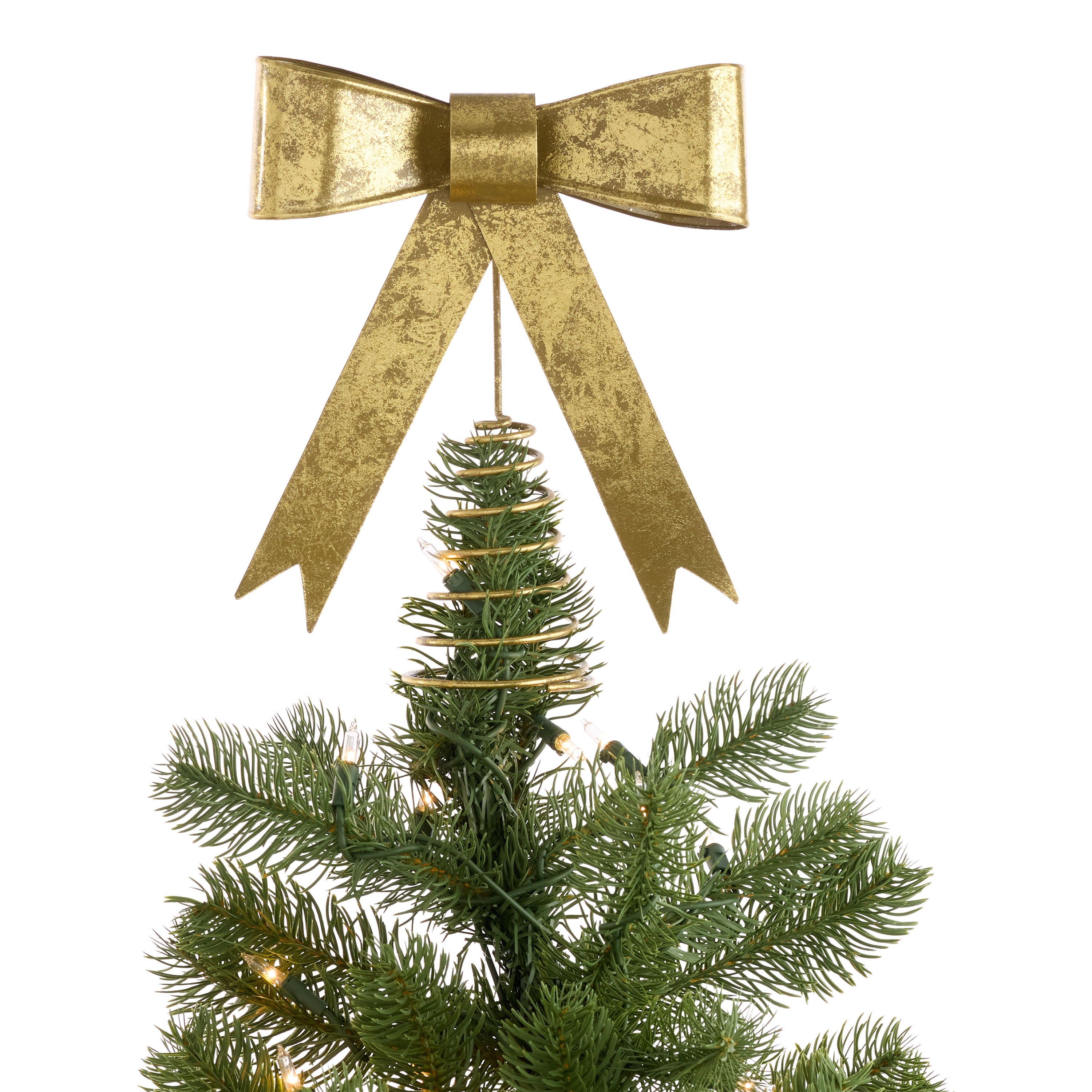 Gold Metal Bow Tree Topper | World Market