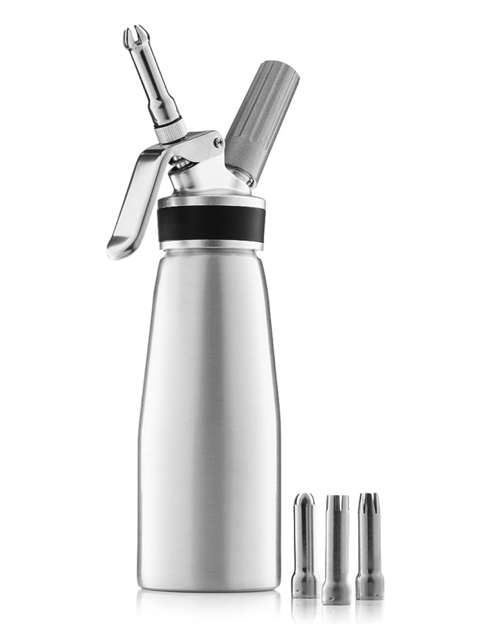 Add any liquid even a protein shake and create nitro creamy texture. Add heavier whipped cream and you have homemade whip cream without all the junk!! 