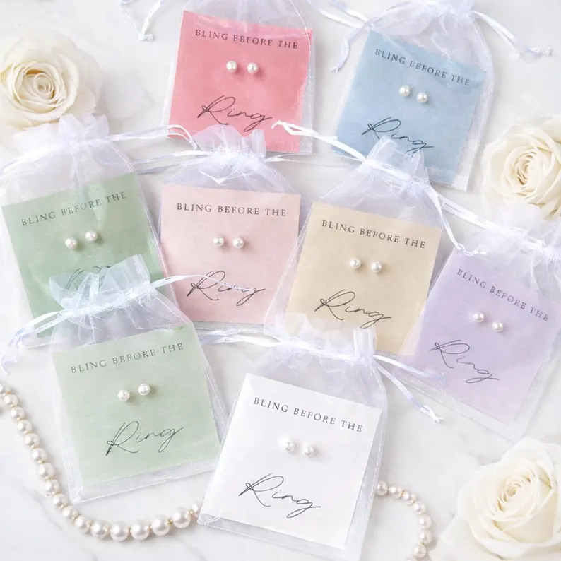 Bridesmaid Earrings Gift, Bridesmaid Proposal Gift, Bridal Party Gift, or Bridesmaid Proposal Box... | Etsy (US)