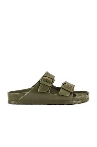 BIRKENSTOCK Arizona Eva Sandal in Khaki from Revolve.com | Revolve Clothing (Global)