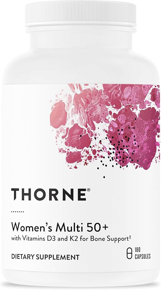 THORNE - Women's Multi 50+ - Comprehensive Daily Multivitamin with Vitamins A, B6, B12, C, D, E, ... | Amazon (US)