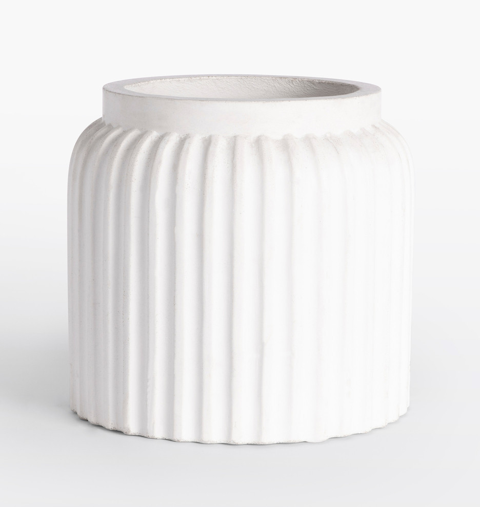 Concrete Fluted Planter | Rejuvenation