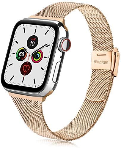 Replacement Strap compatible for Apple Watch Strap 38mm 40mm 44mm, Stainless Steel Replacement Br... | Amazon (UK)