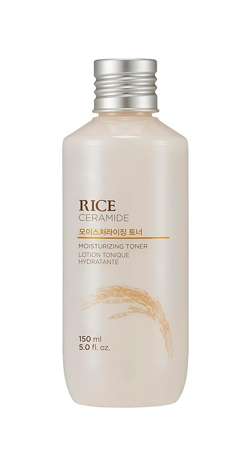 The Face Shop Rice Ceramide Moisturizing Toner - Rice Extract Rice Toner for Face - Strengthens S... | Amazon (US)