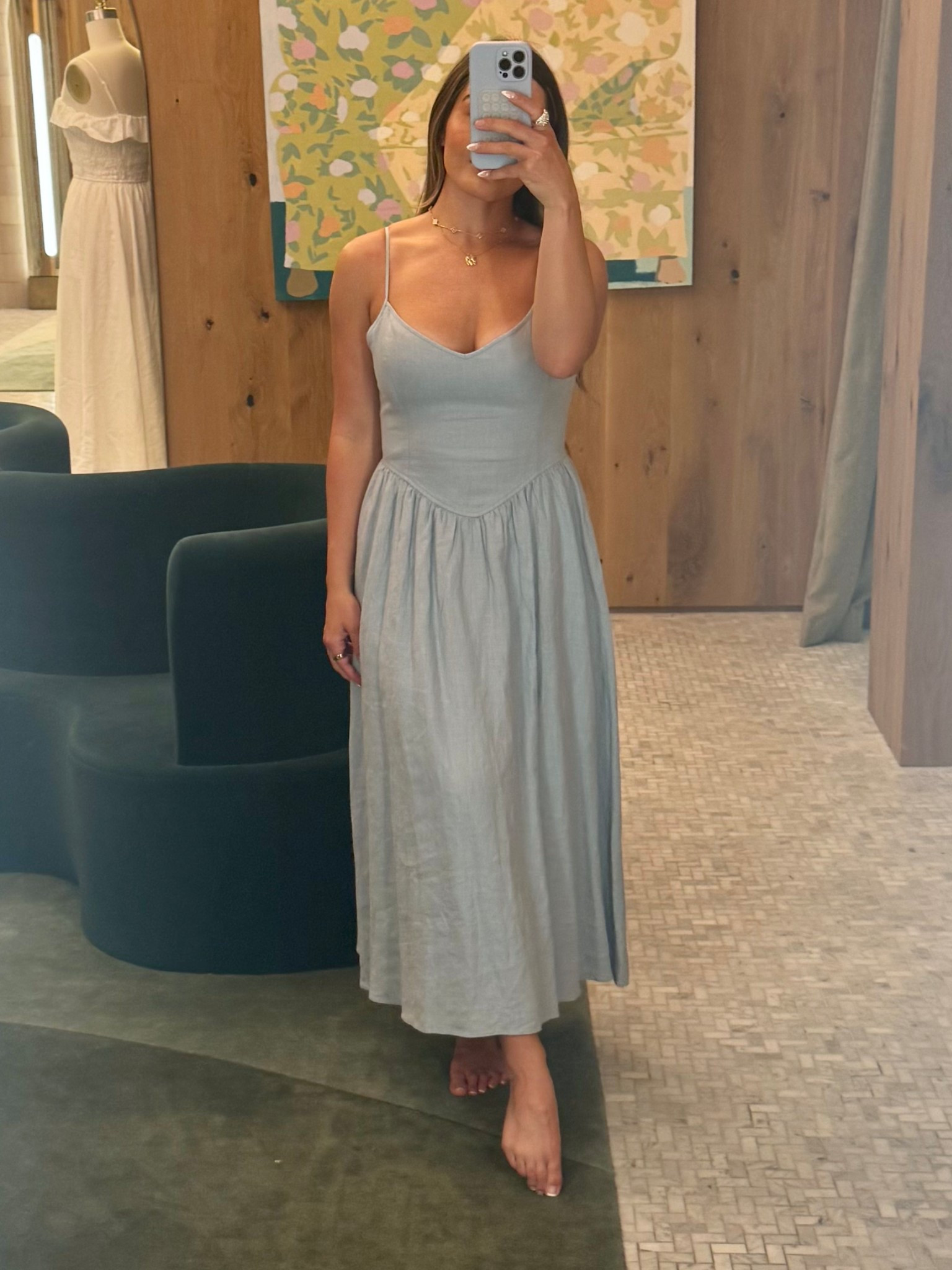 CUTEST denim dress!!!! Wearing a size M