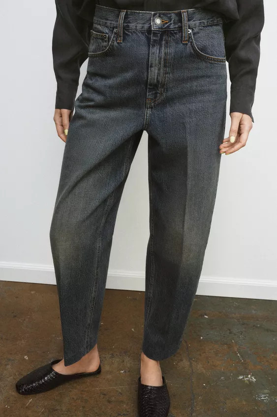 ZW COLLECTION BARREL HIGH-WAIST JEANS | Zara UK