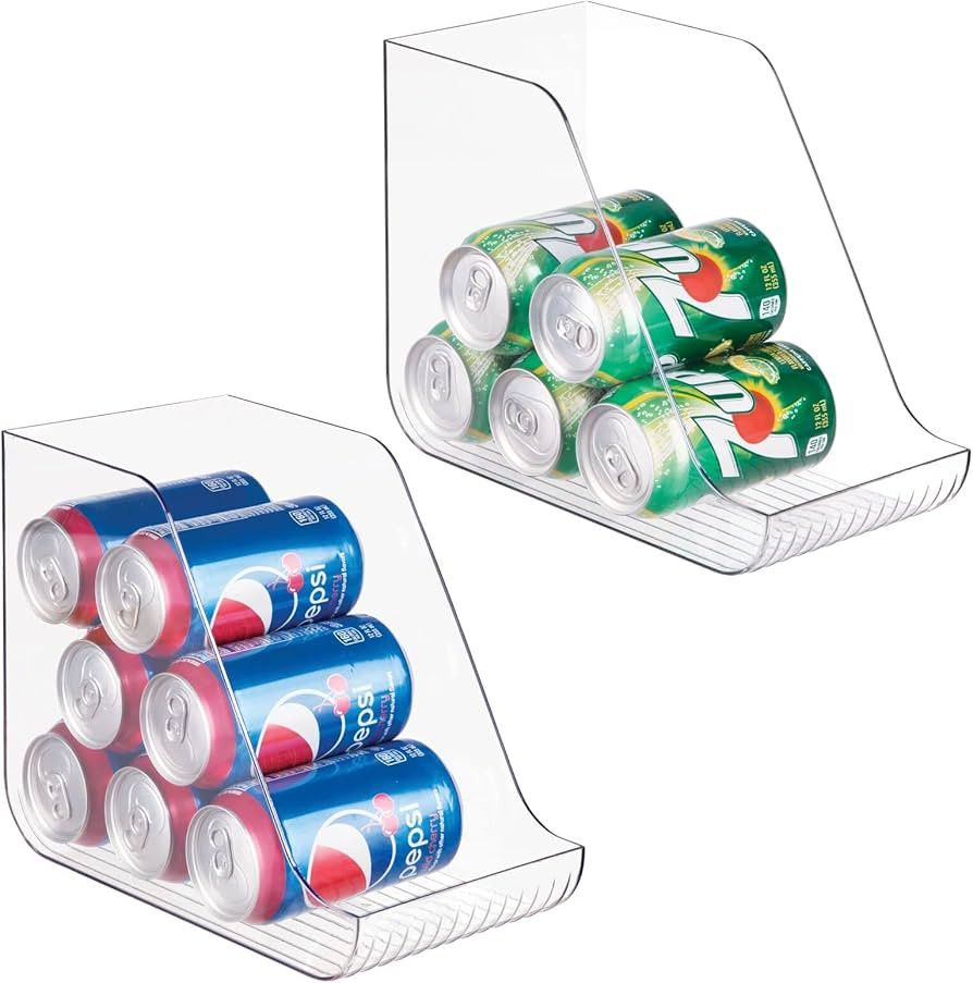 mDesign Plastic Kitchen Storage Organizer Container Bins for Pantry, Fridge, Freezer Organization... | Amazon (US)