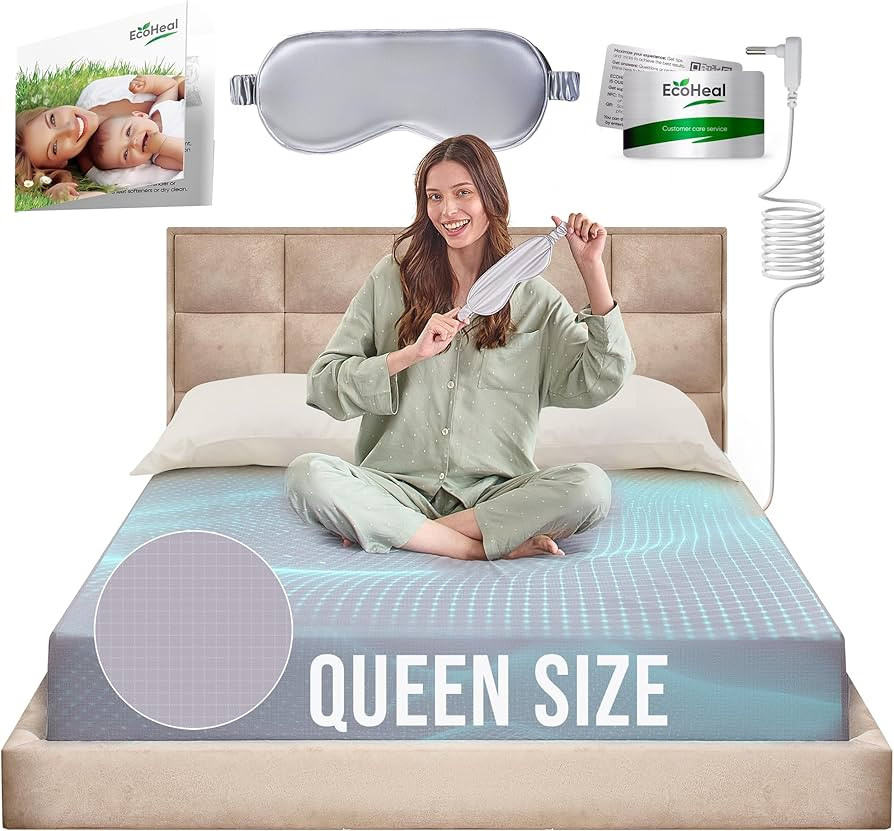 Earth Grounding Sheets Queen Size with 12% Silver Fiber & 4% Silk & 84% Cotton - Gray - Quality C... | Amazon (CA)