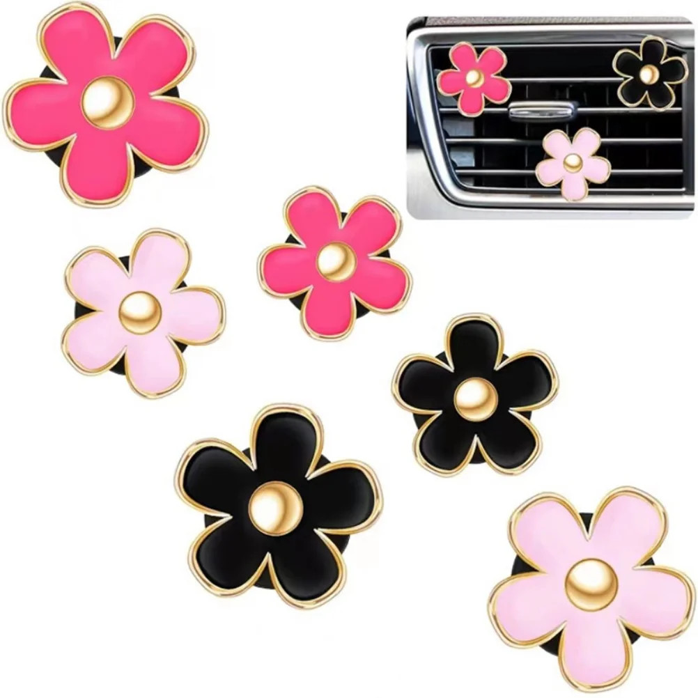 FitBest Car Air Freshener,6 Pcs Flowers Car Air Vent Clips Air Vent Decorations | Walmart (US)