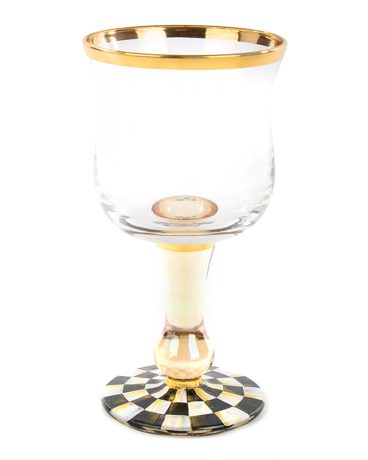 Courtly Check Wine Glass | Horchow