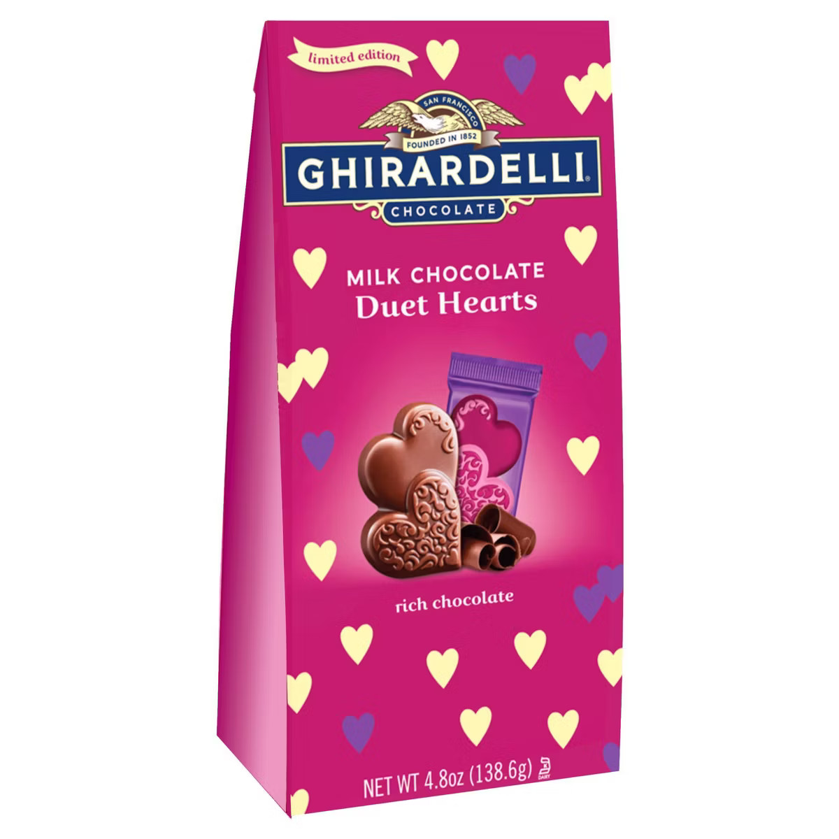 Ghirardelli Valentine's Milk Chocolate Hearts Bag - 4.8oz | Target