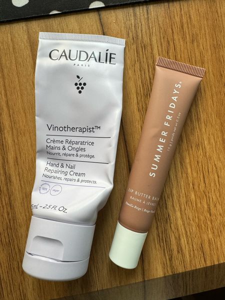 Beauty essentials. Summer Fridays lip balm. Caudalie hand and nail cream  

#LTKtravel #LTKbeauty #LTKfindsunder50