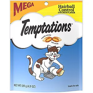 Temptations Indoor Care Chicken Flavor Soft & Crunchy Cat Treats, 4.9-oz bag | Chewy.com