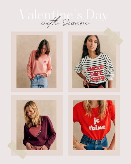 Be sure to get a sweatshirt or tshirt from Sezane before they’re gone!!! I size up, and love the comfortable fabric and cute designs!! I’ve had so many compliments with the pink one (top left) I bought this year!

#LTKstyletip #LTKMostLoved #LTKSeasonal