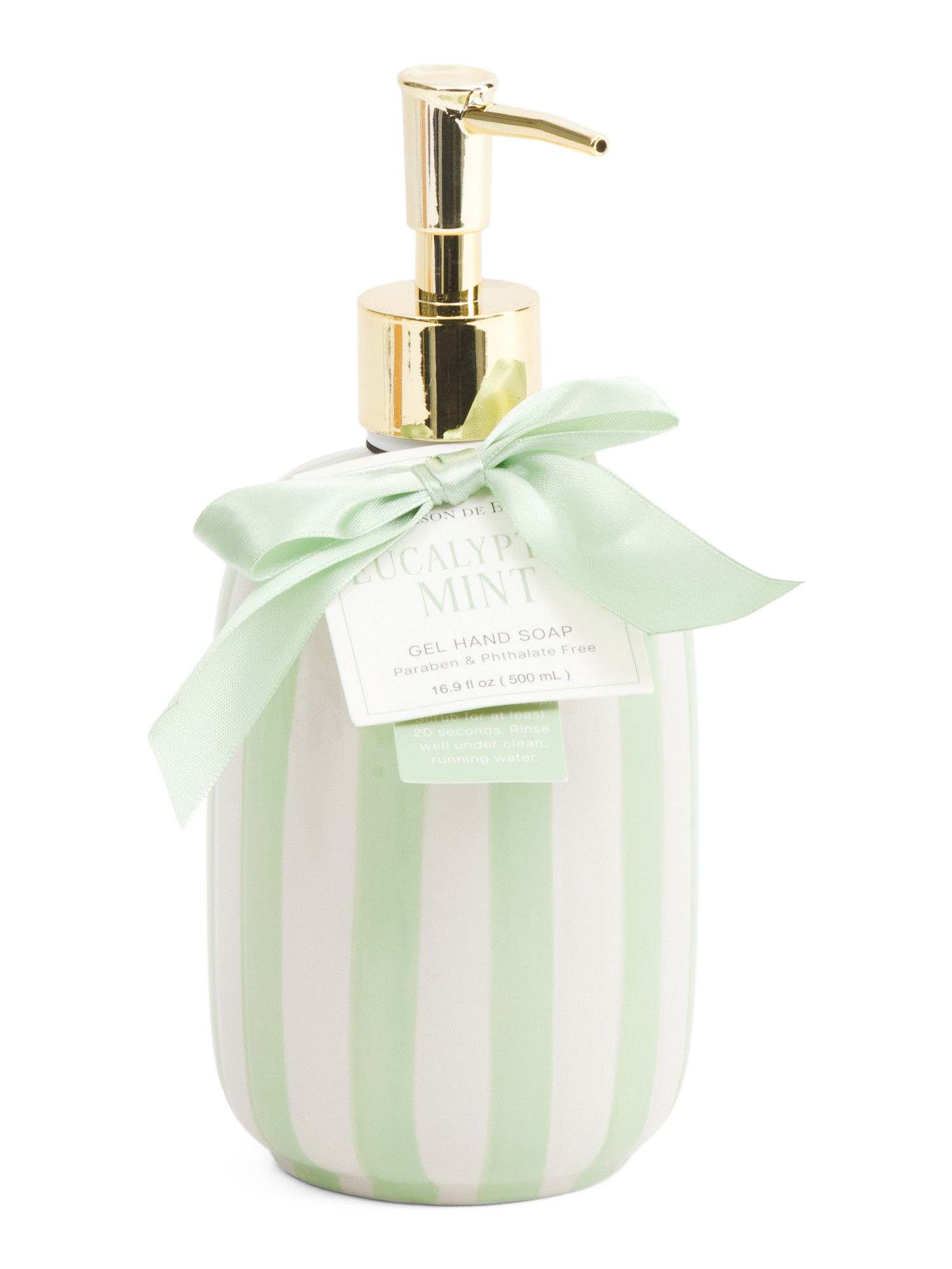 16.9oz Hand Soap In Striped Ceramic Dispenser | Marshalls