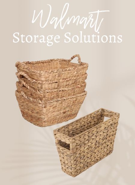 Affordable storage baskets from Walmart to get your home organized .

#LTKunder100 #LTKFind #LTKhome