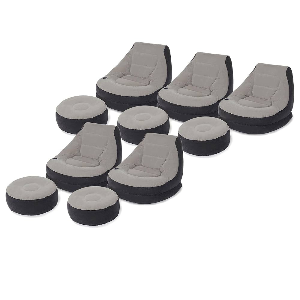 Intex Inflatable Ultra Lounge with Ottoman | Amazon (US)