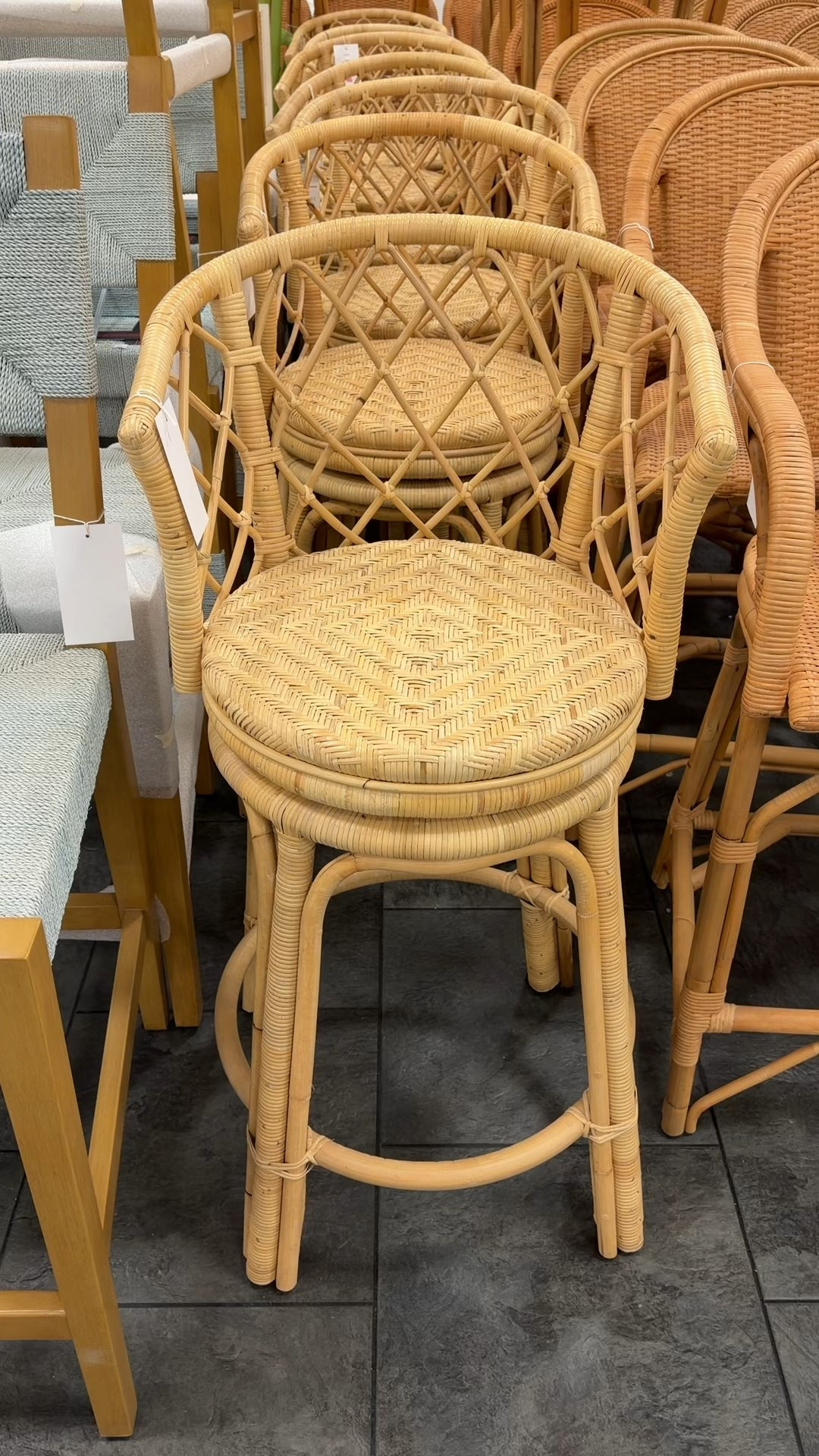 Classic charm meets modern function! 😍 The Avalon Rattan Swivel Bar & Counter Stool from Serena & Lily is a beautifully handwoven piece that adds timeless wicker style to any kitchen or bar space. ✨ Its airy design and swivel seat make it both chic and practical, and you can add the optional cushion (sold separately) for extra comfort. Now’s the perfect time to snag it during Serena & Lily’s big sale—20% off everything or 25% off orders over $5,000! Linked here with other stylish wicker and rattan stool options. 💫 #SerenaAndLily #KitchenDecor #BarStools 

#LTKHome #LTKSaleAlert