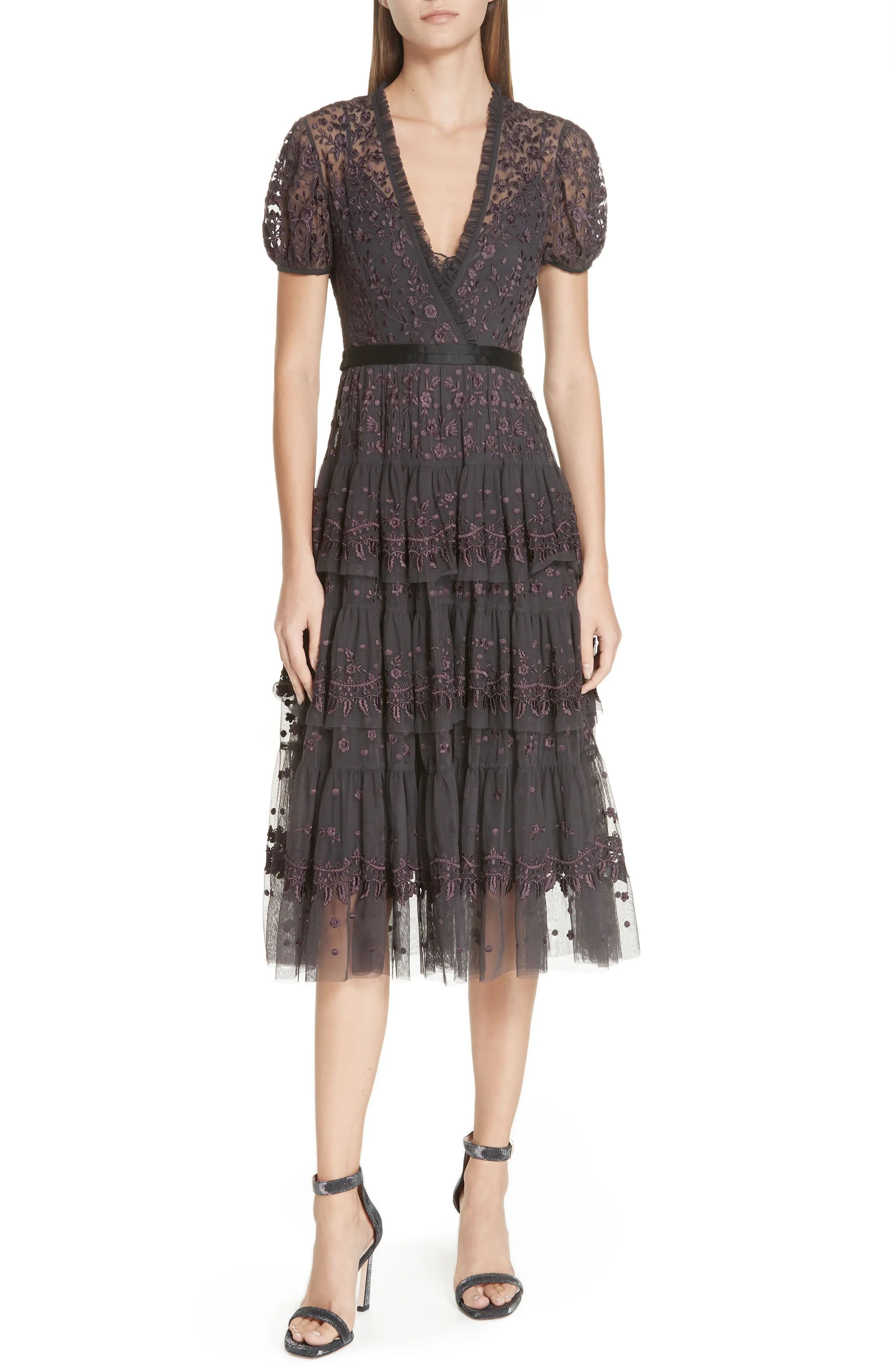 Needle & Thread Layered Lace Dress | Nordstrom