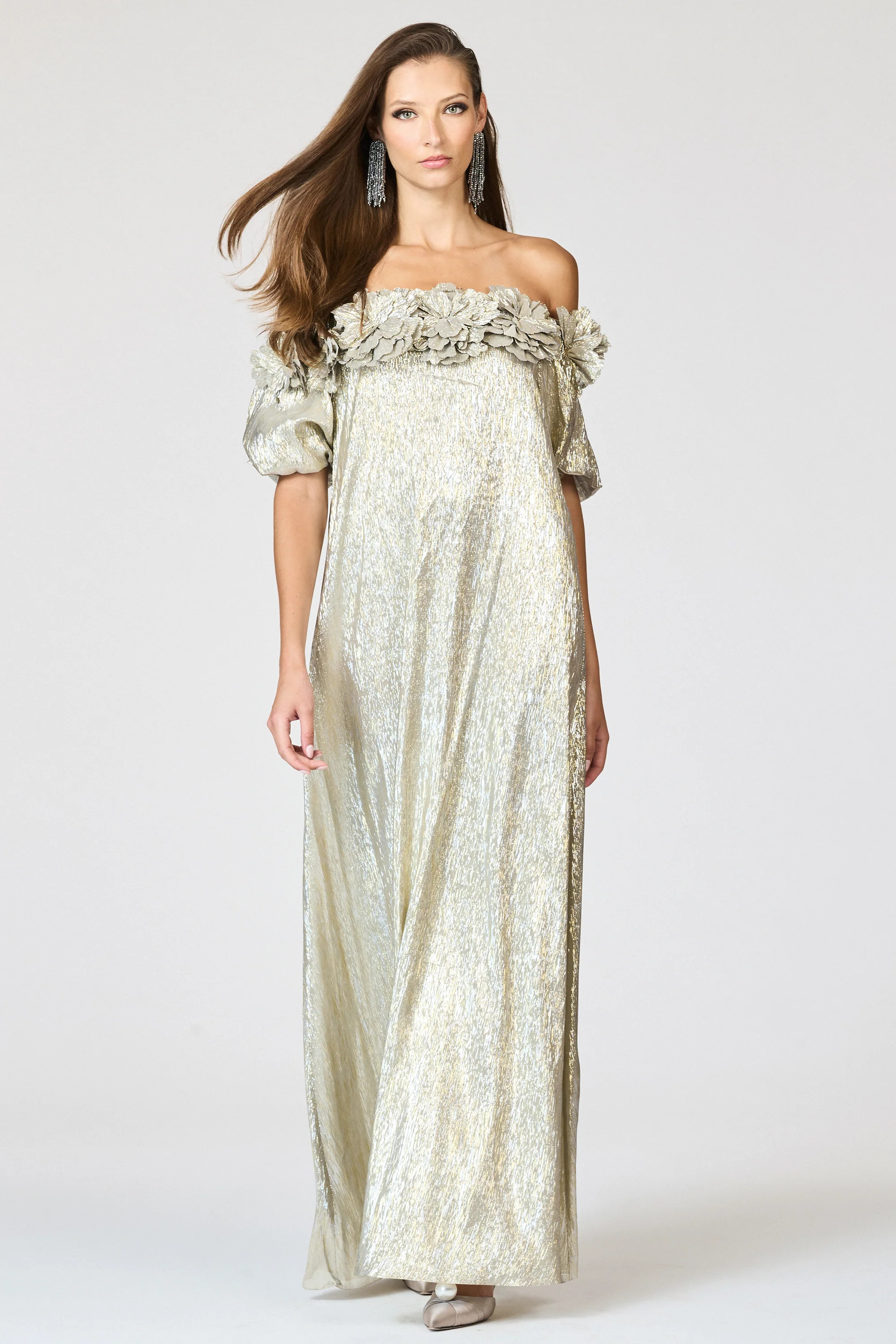 VALENTINA GOWN - METALLIC | Sachin and Babi