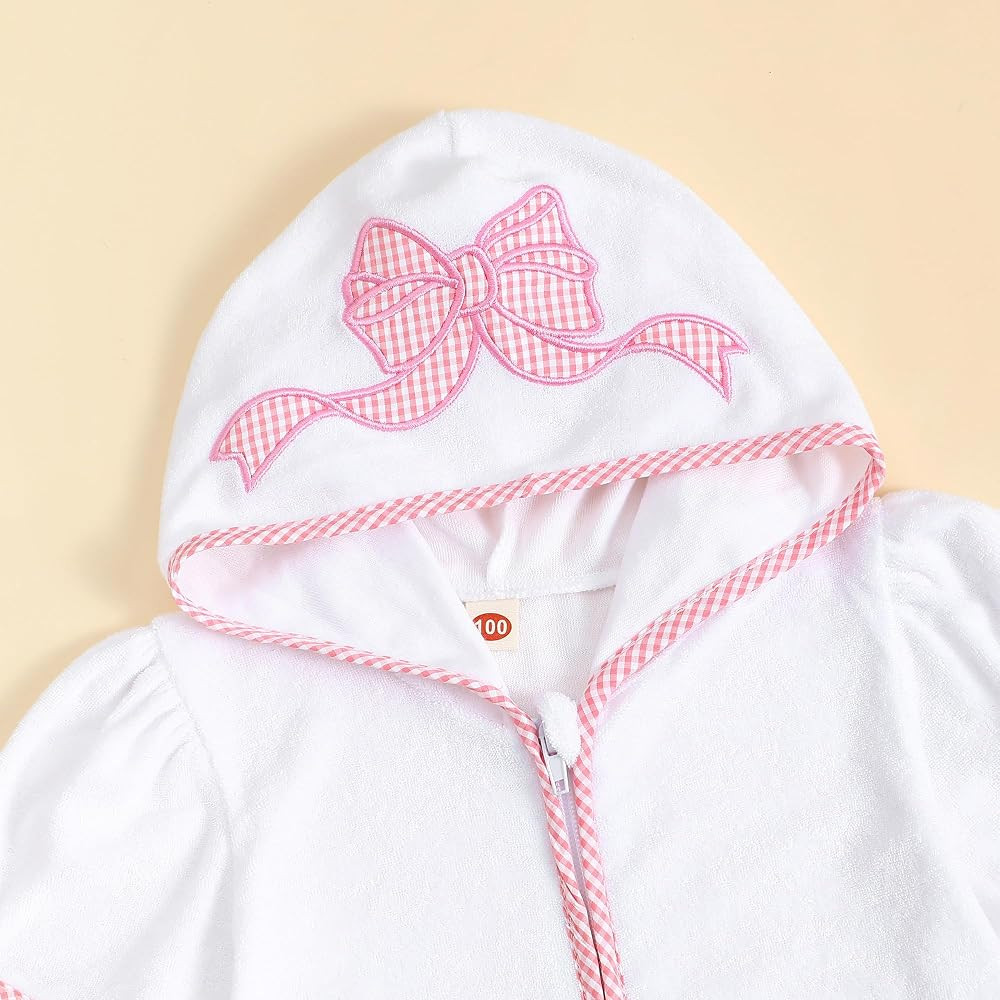 woshilaocai Toddler Baby Swim Cover Up Boy Girl Terry Cloth Hooded Zip-up Cover Ups for Swimwear ... | Amazon (US)