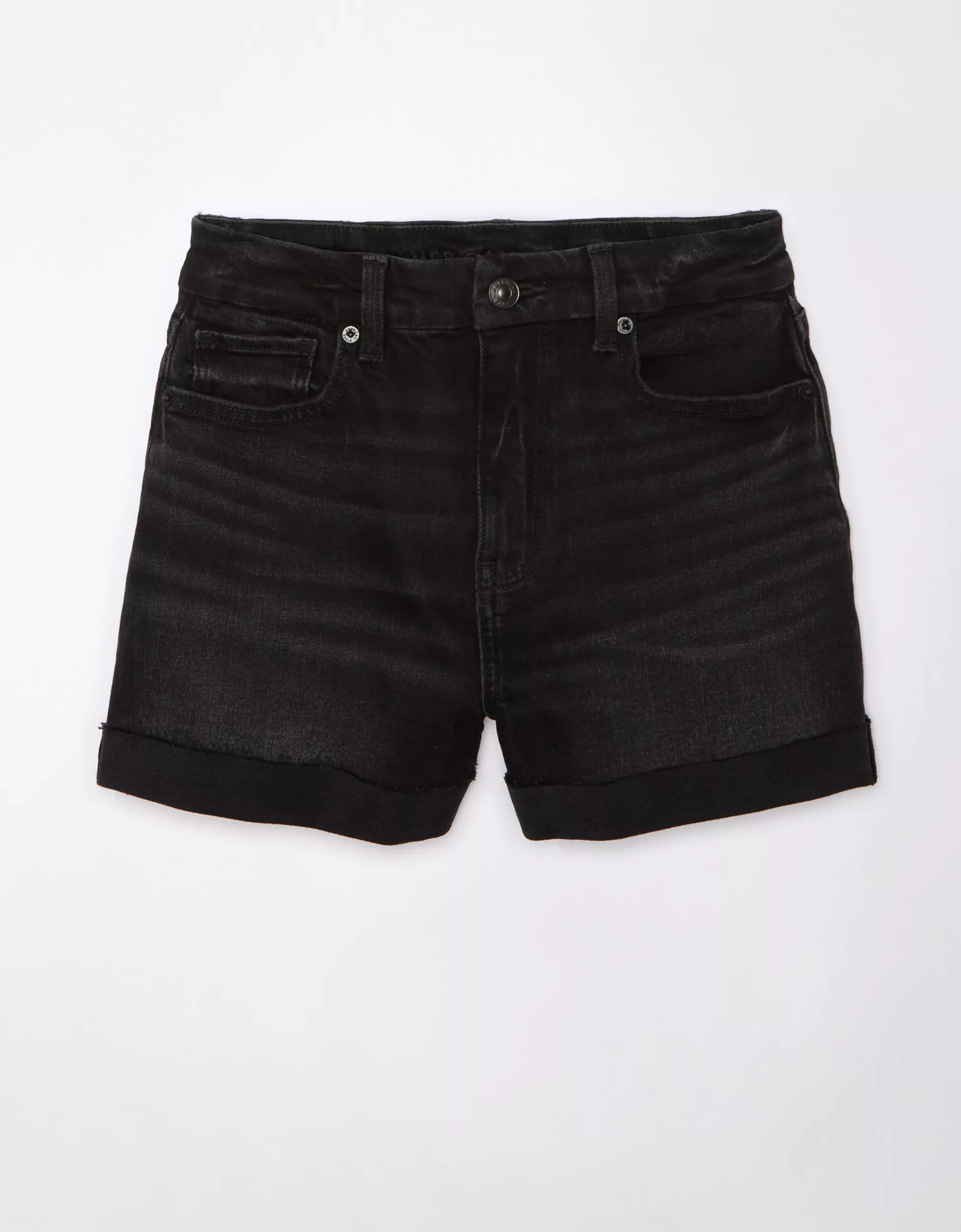 AE Stretch Curvy Denim Mom Short | American Eagle Outfitters (US & CA)