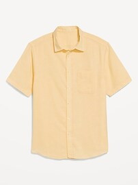 Classic Fit Everyday Linen-Blend Shirt | Old Navy (US)