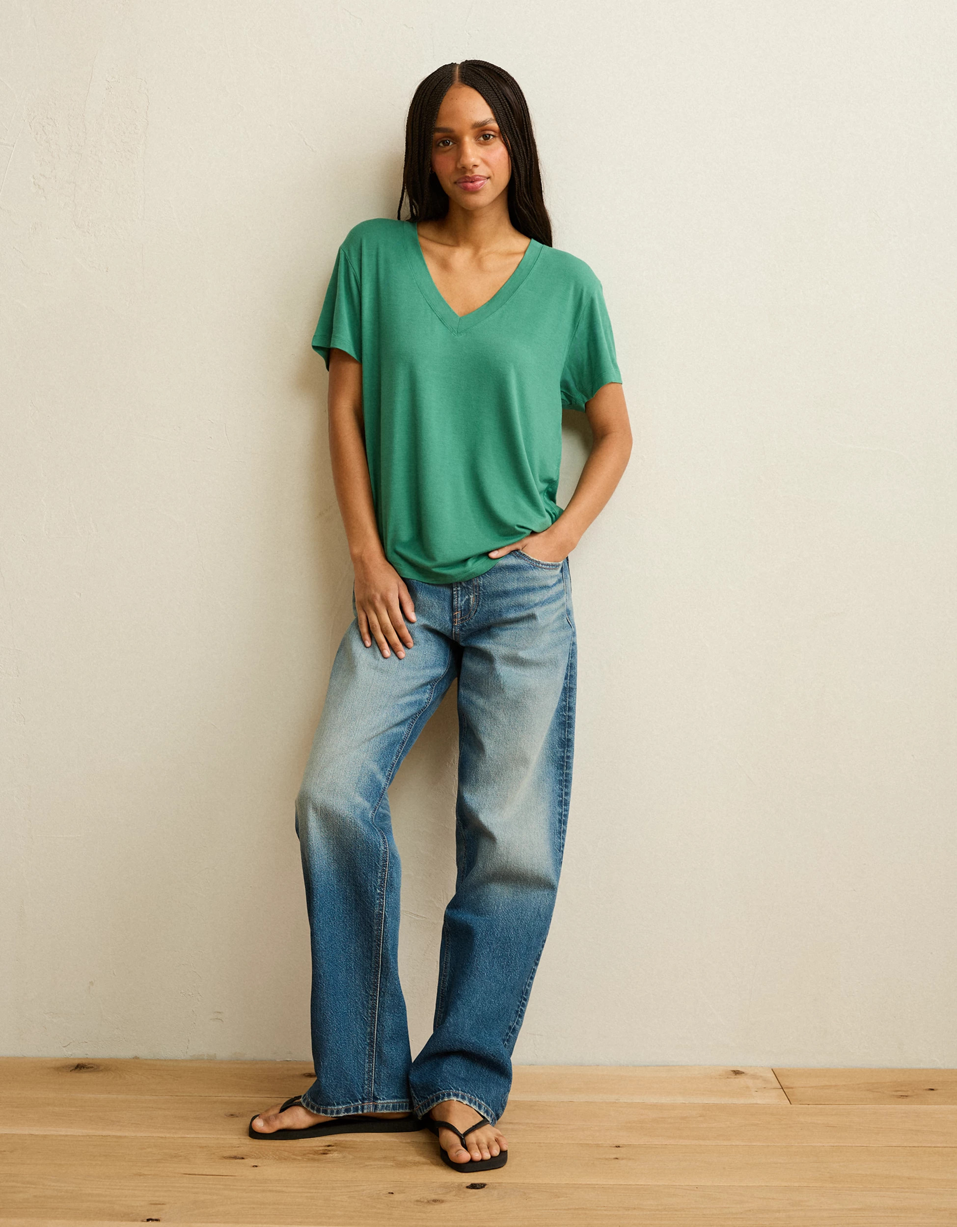 AE Soft & Sexy V-Neck T-Shirt | American Eagle Outfitters (US & CA)