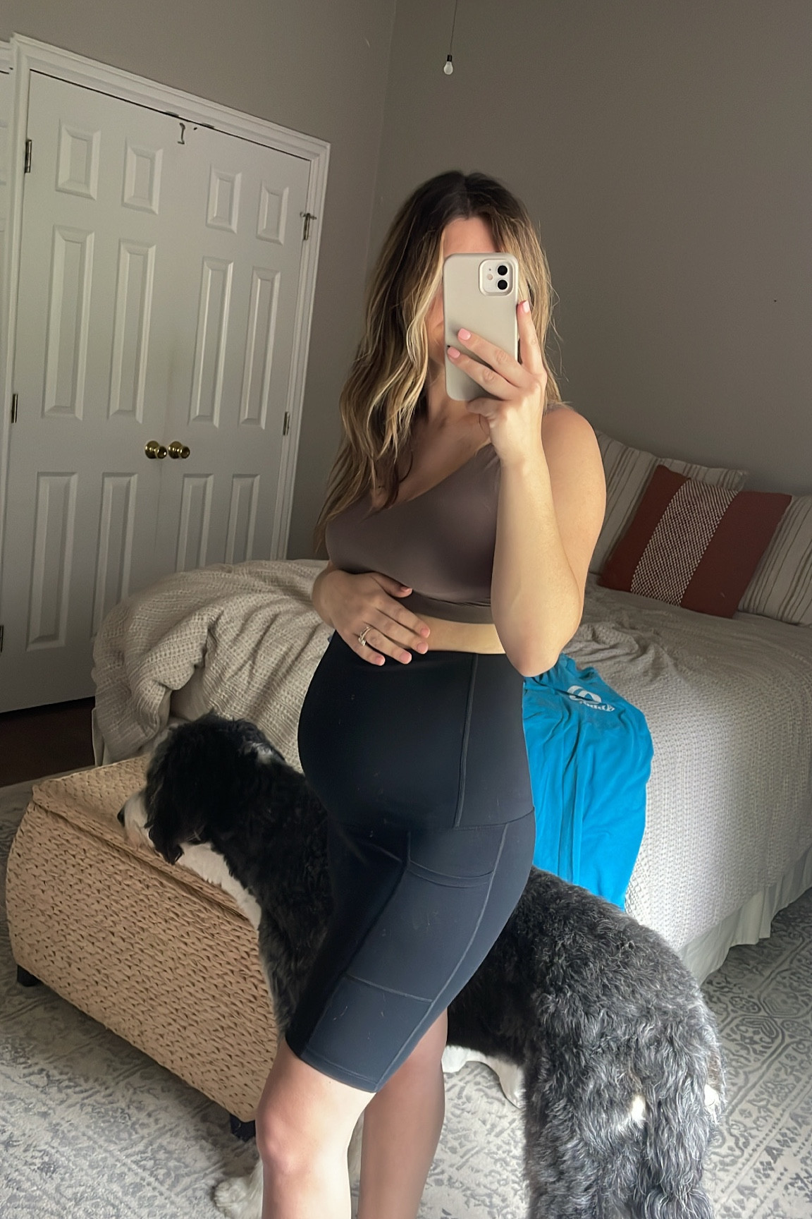 Maternity essentials (L in bralette, S in bottoms) Pre-pregnancy I would order a S-M bralette. 

#LTKbump #LTKunder50 #LTKbaby