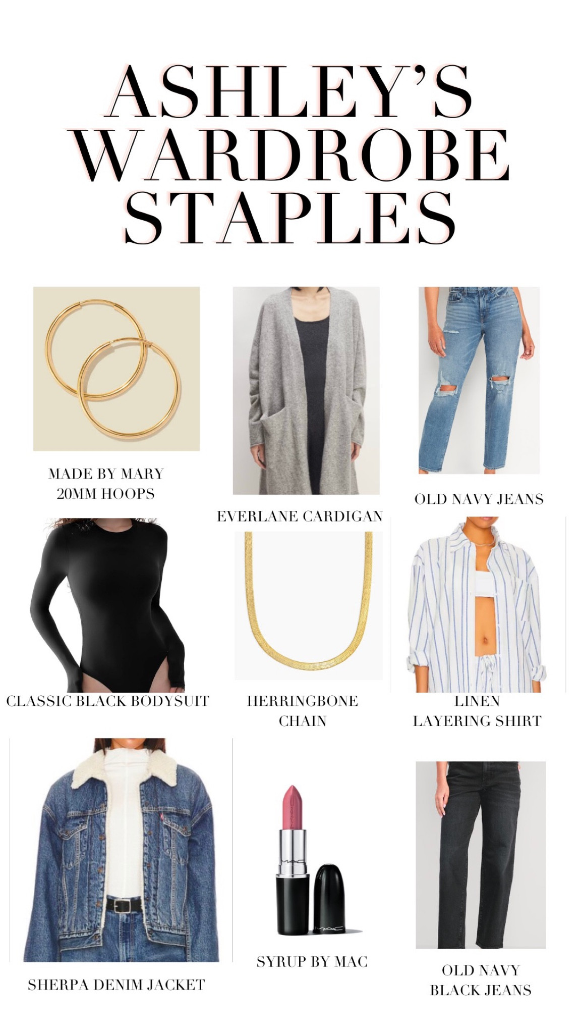 Ashley’s Wardrobe Staples!! #LTKwardrobe #LTKSpring #LTKessentials