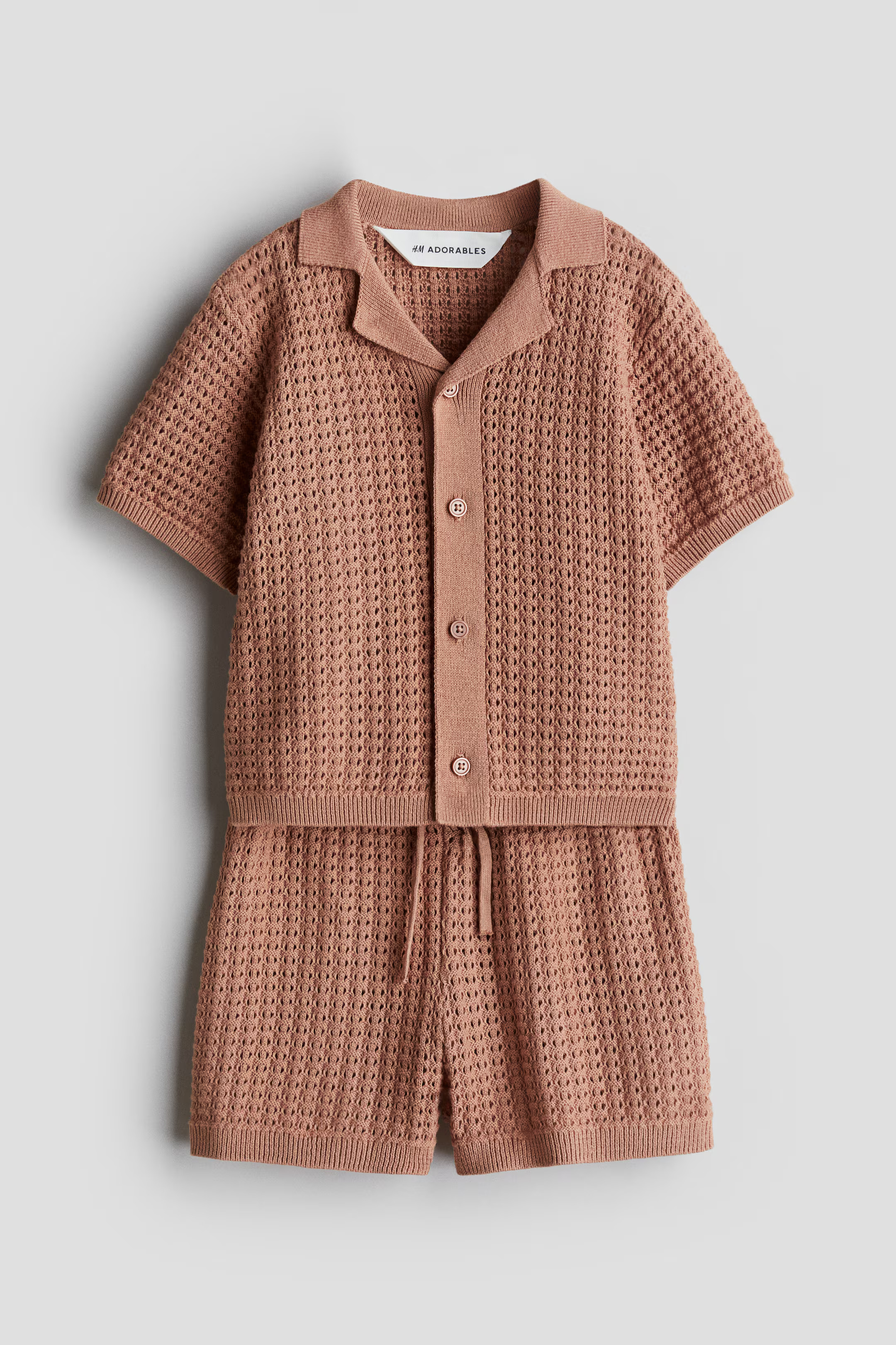 2-piece pointelle-knit cotton set | H&M (UK, MY, IN, SG, PH, TW, HK)