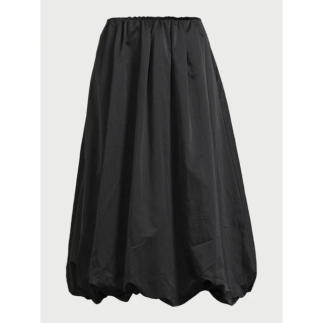 Scoop Women's Taffeta Balloon Midi Skirt, Sizes XS-XXL | Walmart (US)