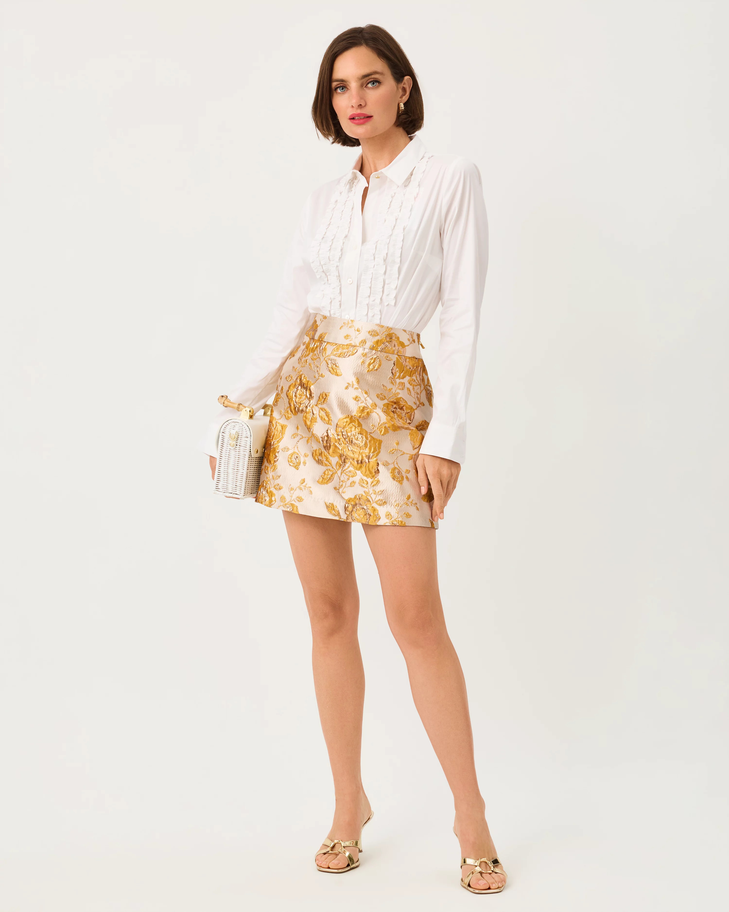 Sarissa Brocade Mini Skirt | Lilly Pulitzer