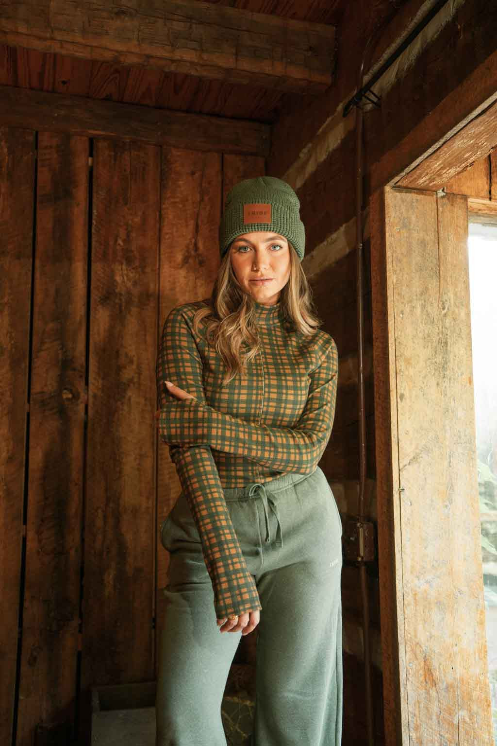 Ribbed Mock Neck - Town & Country | Tribe Kelley