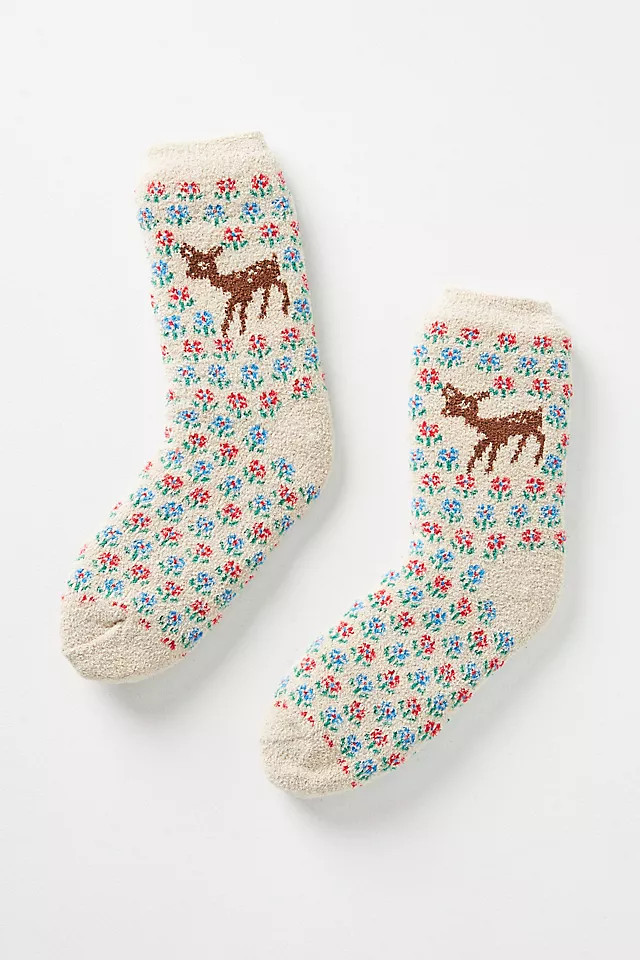 Hansel From Basel Deer Cozy Socks | Anthropologie (US)
