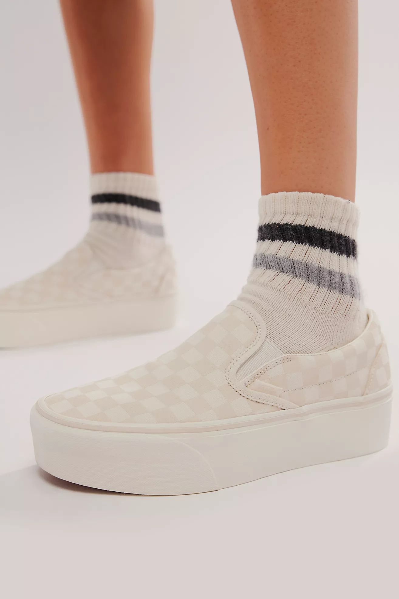 Vans Checkered Slip-on Stackform Sneakers | Free People (Global - UK&FR Excluded)