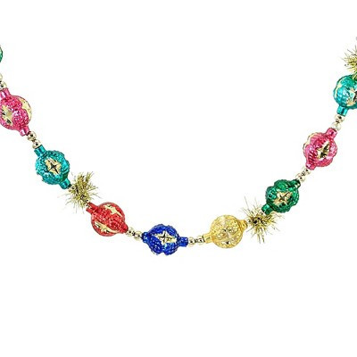 Cody Foster 86.0 Inch Vintage Dotted Garland Christmas Garland , Bright Hanging Multicolored (1PC) | Target