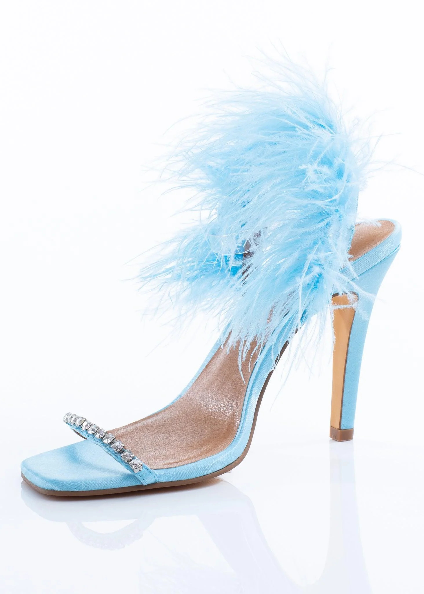 Blue Feather Heel 5 | Casual Chic Boutique