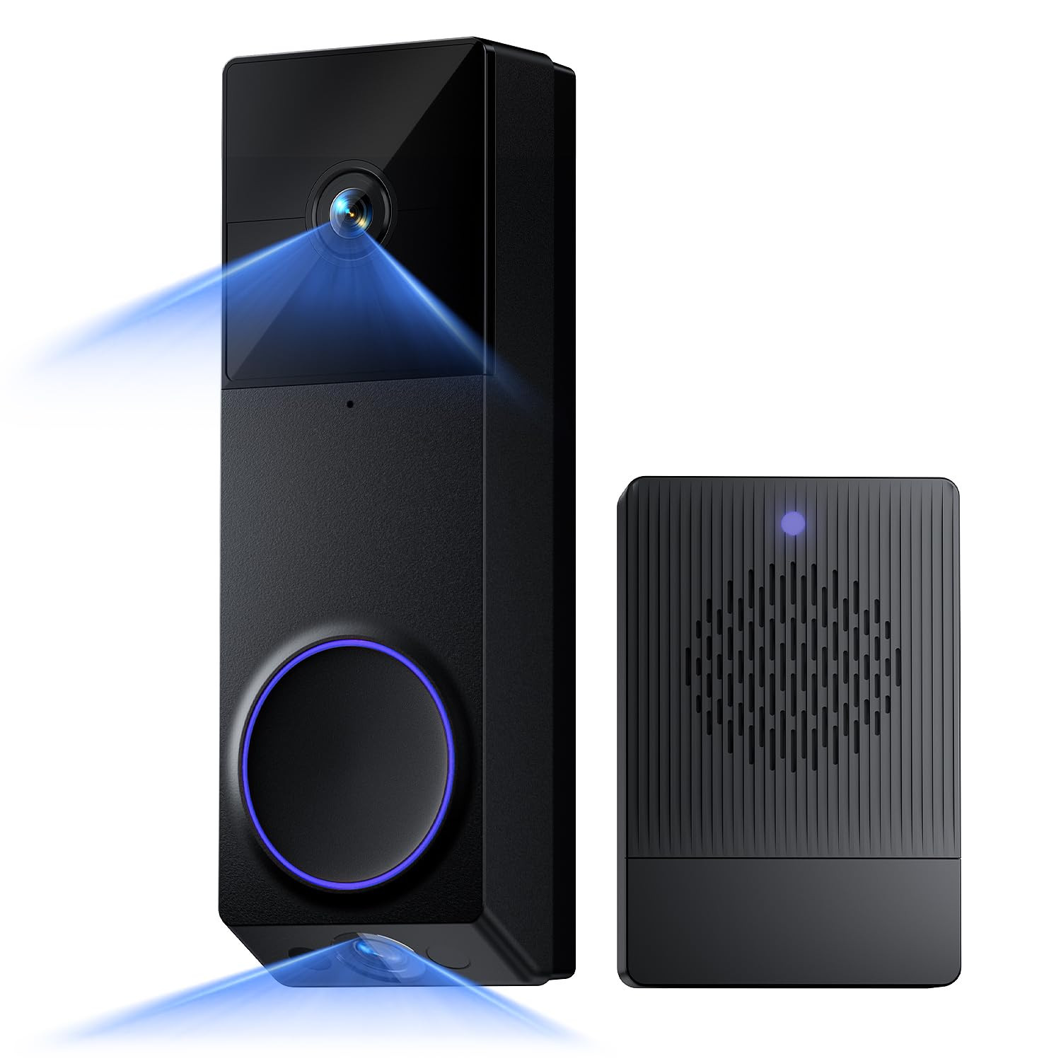 WYZE Wireless Duo Cam Video Doorbell (Chime Included), Battery Powered, 2K Full HD Video, 2 Camer... | Amazon (US)