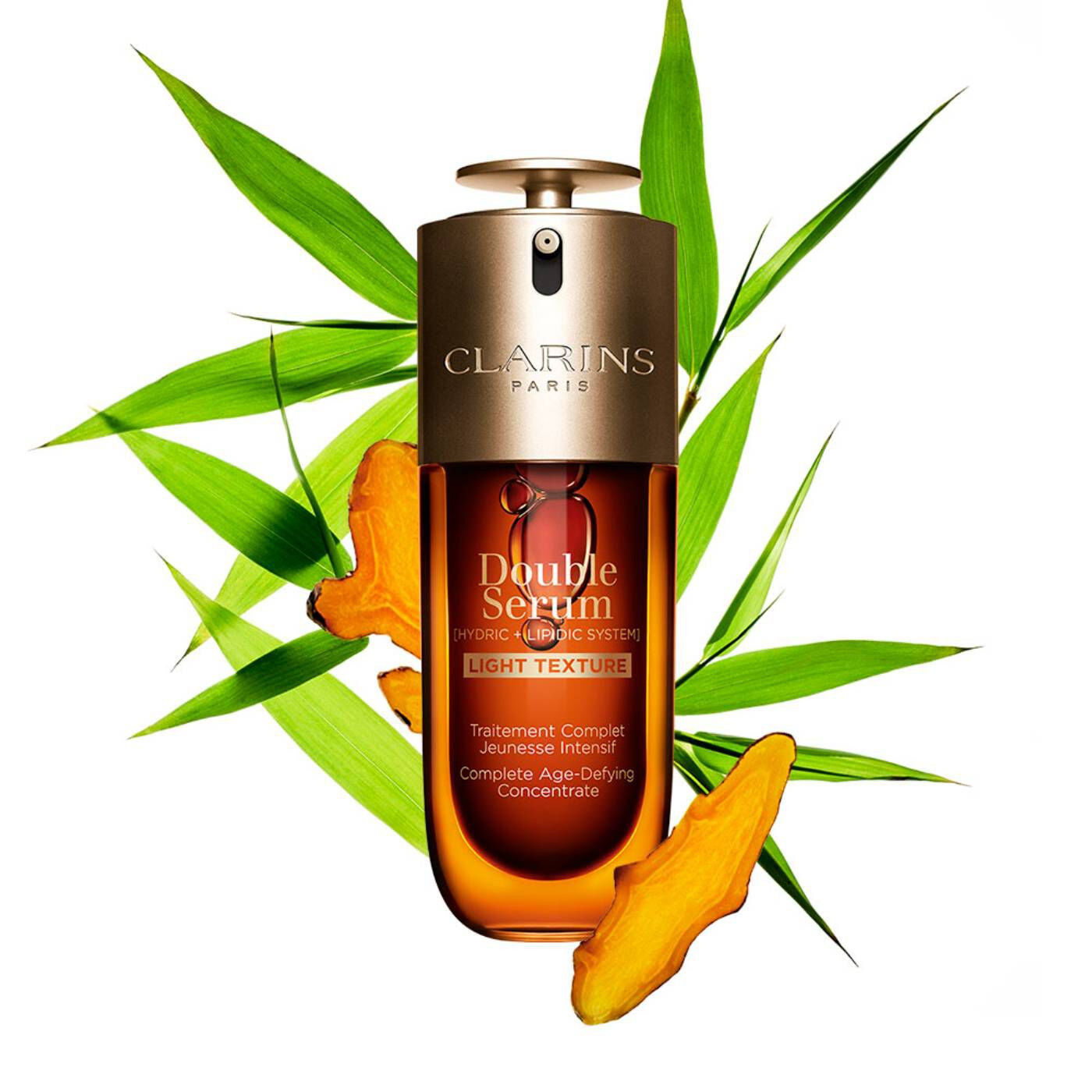 Clarins Double Serum Light Texture Firming + Smoothing Anti-Aging Concentrate 2.5 Oz. | Clarins USA