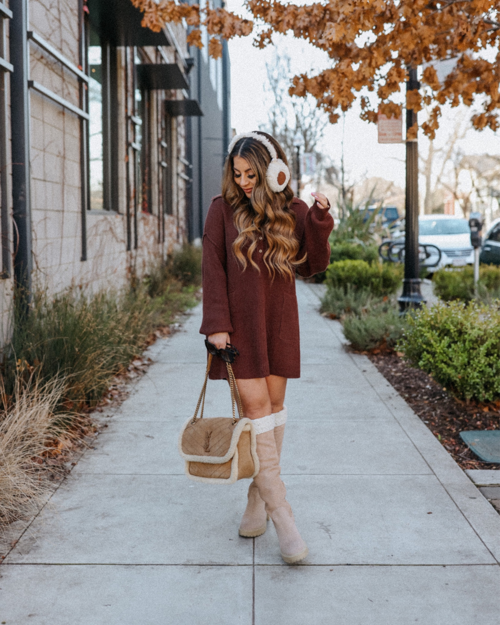 pink sweater mini dress Wonderfully Worthy Long Puff Sleeve Sweater Mini Dress in Pink (Small to XL) Large