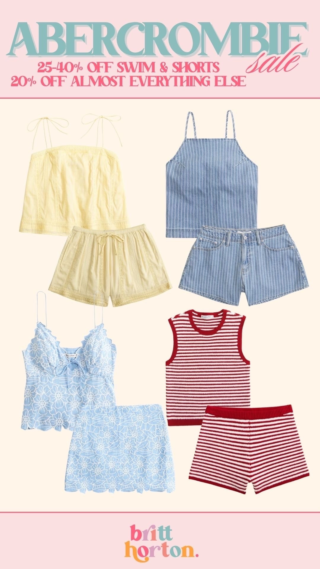 25-40% off shorts and swim from abercrombie 🤍 and 20% off almost everything else! Use code SHORTSAF for an extra 15% off!

#LTKSaleAlert #LTKSeasonal #LTKootd
