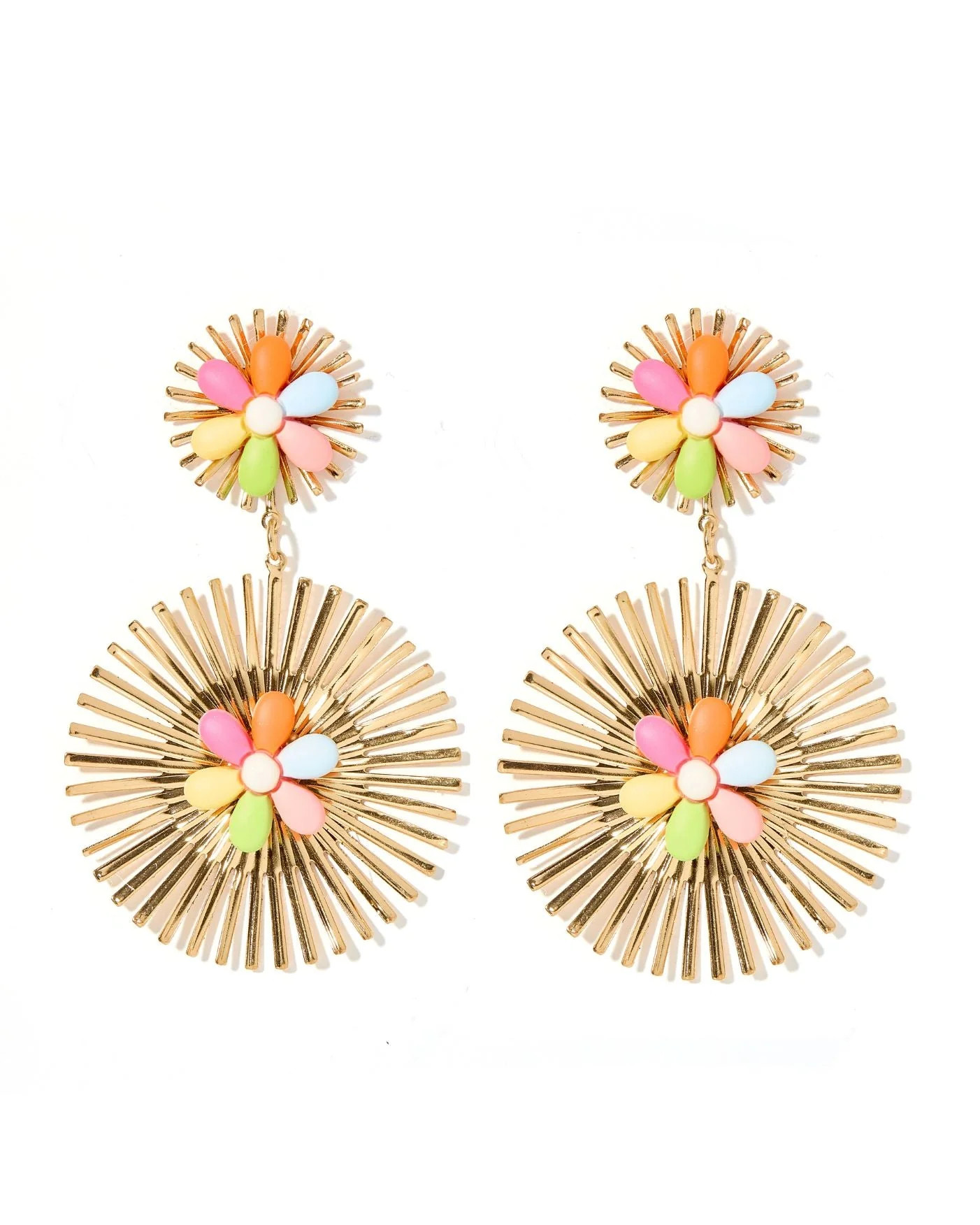Fiona Statement Earrings - Multi | LINNY CO LLC