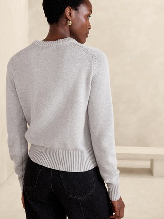 Demi Cotton-Silk Sweater | Banana Republic (US)