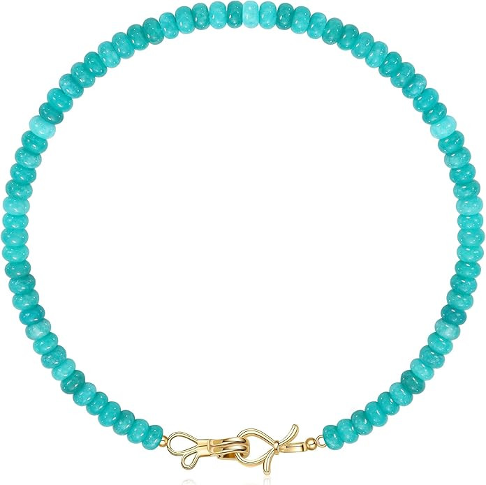 Btysun Gemstone Necklace, Mothers Day Gifts for Her Teens Beaded Necklace Choker Beaded Necklaces... | Amazon (US)