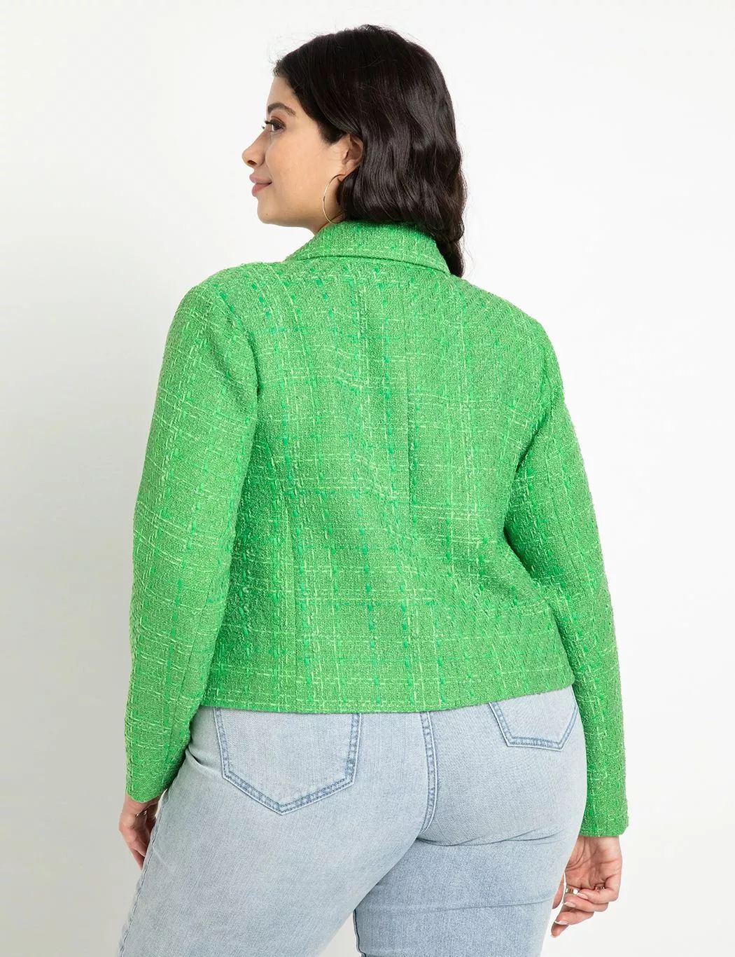 Tweed Blazer | Women's Plus Size Coats + Jackets | ELOQUII | Eloquii